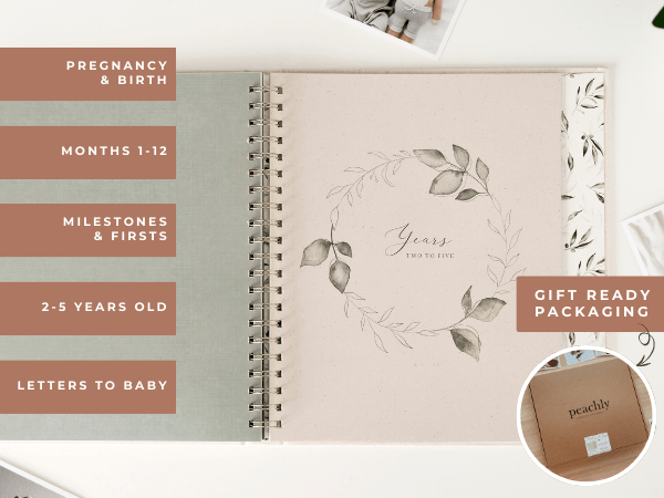 Olive - Baby Memory Book - Peachly USA