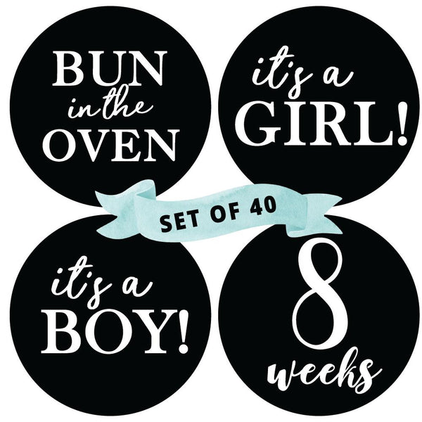 Pregnancy Milestone Stickers (Set of 40) - Peachly Australia