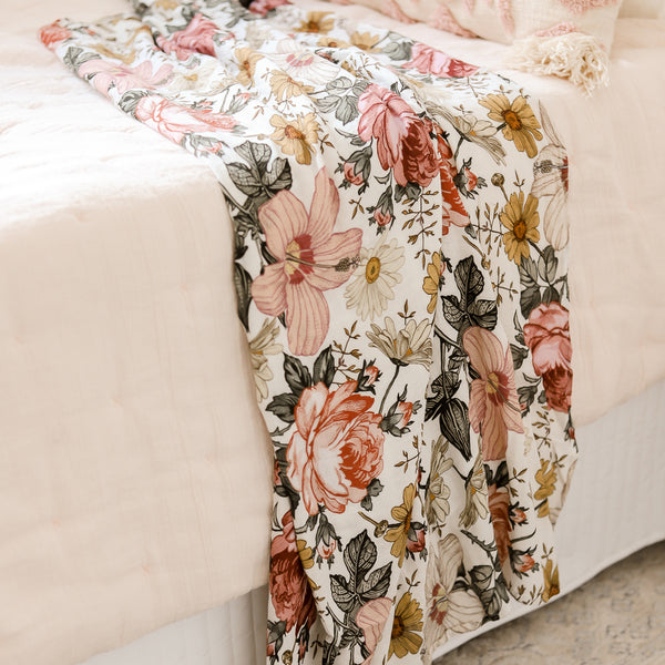 Vintage Floral - Bamboo Swaddle Wrap